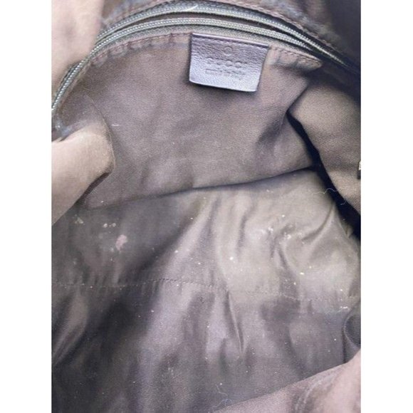 Gucci tote all over logo beige brown jacquard fabr - Picture 10 of 12